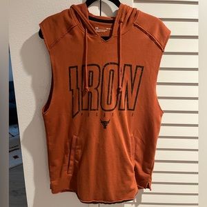 Under Armour Project Rock Sleeveless Hoodie, Large
